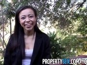 PropertySex - Hot young black real estate agent homemade sex video with fake client