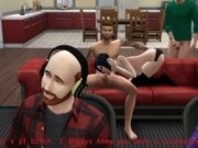 'DDSims - Wife cheats with friends in front of husband - Sims 4'
