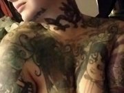 Chubby tattooed big tits almost got caught smoking naked.|1::Big Tits,6::Amateur,17::Fetish,25::Masturbation,38::HD,46::Verified Amateurs