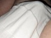 Step mom handjob step son Big dick under his pants