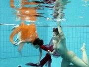 "Sara Bombina and Gazel Podvodkova underwatershow beauties"