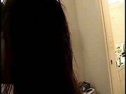 Me and my nude brown-haired wife enjoy making out in front of a cam