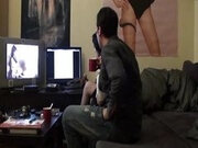Tattooed French slut enjoys DP threesome until facials