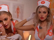 Horny Nurse in Latex Gloves has Her Own Treatment Method