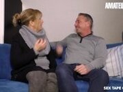 "AmateurEuro - Chubby Amateur German Wife Squirts In Her First SEX TAPE"