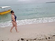 Latina Slut Wife Walking On The Beach Meets Safado And Has Sex With Him 1