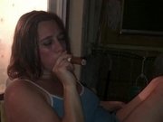 Fat string cigar inhaled