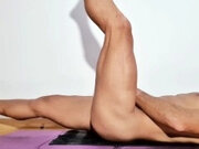 'Naked Yoga - 8 Minutes Tantric Masturbation, Kegel Exercises and Abs Workout - Fitness Challenge'