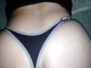 POV I pull up the short dress I run the thong of a girl with long hair