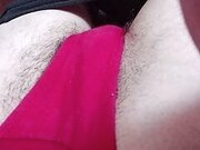 Winter tease in pink panties. Webcam show.