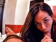 Young Colombian Waitress Sloppy Blowjob On POV Real Sex Tape