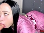 'ASMR - Cute Babe Nezuko Plays & Sucks Your Cock - DemonSlayer - Kimmy Kalani'