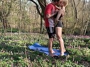 Working out got Konny and Blyde so horny that they had to fuck in this beautiful scenery! Public sex at its best