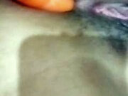 Sapna ke gand aur chut me carrot liya