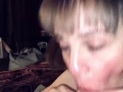 'He filled my mouth and throat full of cum! Almost lost it'