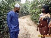 'Nubian African Black Real Couple Homemade Sextape Sneaking Off Into Woods For Risky BBC BJ Deepthroat Facefuck'