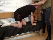 Slave Deep Throats and Gags on Uncut Master's Cock