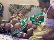 Suhag rat--- Frist night after marriage -- newly bride eating cum like a bitch