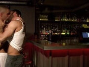 Sexy dude is ready to suck and fuck in the club