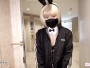 'Sexy Bunny Girl Hookup Service Got Fuck Hard and A Huge Load in Condom'