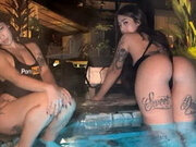 They Fuck Me Wildly in a Jacuzzi! I Love His Big Cock.
