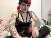 The Latex Domme Ritual: Slick Black Boots & Gloves