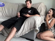 Stepsister Prank Failed... She Wanted Scare Stepbrother but He Start Jerking ...