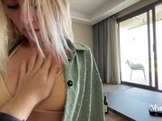 'Tanned blonde with a stunning ass gets fucked and rides my cock - MiraDavid'