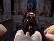 'Citor3 VR SFM 3D XXX Games Bondage huge tits latex mistress sucks off Â twice double oral creampie'