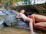 Young Lovers in the Mountain River