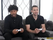 'BlacksOnBoys - Jocks Have A Interracial Hard Fuck After Intense Video Game Session'