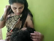 Vaishnavy Blouse less saree romance with Sharun raj, Hot saree romance with boobs suck, Mallu couple hot boobs suck, Desi bhabh