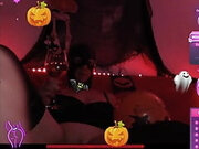 Frisky Fun: Playful Boobs and Pussy on Halloween Night - 375