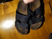 Cum on neighbors well worn Birkenstocks