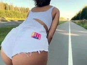 Perfect PAWG In Roller Skates Ass Fucked