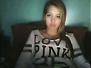 Incredibly bosomy brunette webcam gal bounces her tits