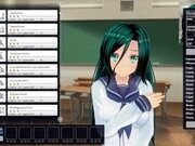 '3D HENTAI schoolgirl masturbates in the classroom'