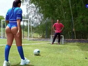 Fucking Outdoors on the Public Sports Field with Her Soccer Coach Dani Clark....