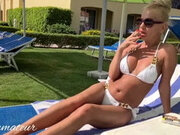 A Day with Stepmom at the Pool One Night of Fucked Anal and Pussy