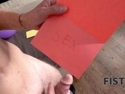 'FIST4K Ginger girl moans when birthday guys hand enters the vagina'