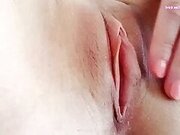 Close up wet pussy orgasm