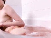 'College GF teases you from her bath.'