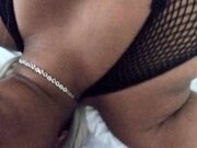 'Busty Ebony Gets Face Fucked by Thick White Cock'