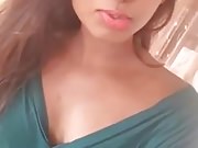 Girl doing selfies on bed.mp4