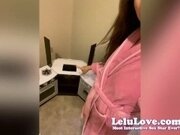 'Lelu Love reveals her incision wounds & rebandaging spreads pussy & asshole, jiggles & shakes & bounce her tits & more!! :)&