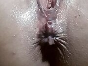 Naughty bitch masturbating luscious pussy dripping I came tasty