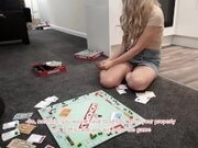 'Naive best friend's wife gets fucked to pay debts in Monopoly.'