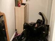 Latex, gasmask and hunter boots