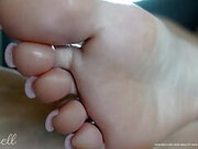 CRUEL REELL - CUTE FEET - PINK METALLIC LONG TOENAILS