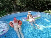 Stripping while Swimming with Destinationkat